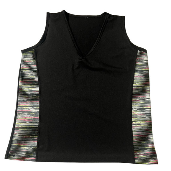 TAKE A WALK Women's Workout Shirt Sleeveless V Neck Pull On Pants Plus Size 3XL - Picture 7 of 13